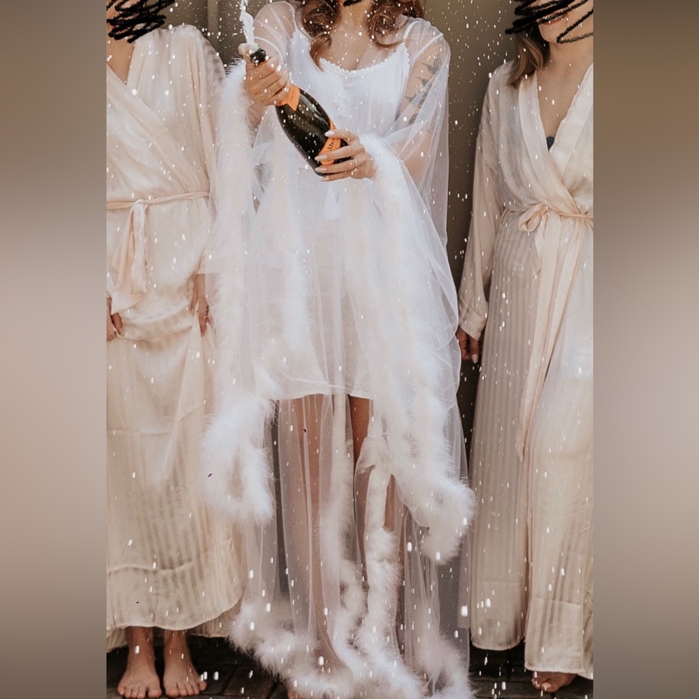 Sheer Bridal Robe - Picture 2 of 3